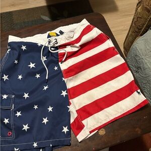 Polo by Ralph Lauren Men's Stars and Stripes Athletic Shorts